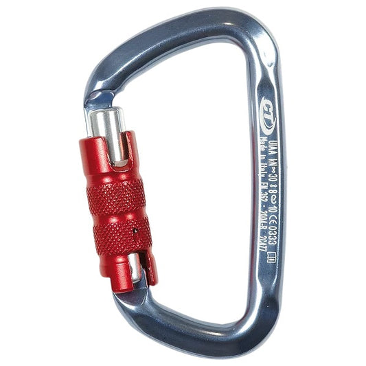 Climbing Technology D Shape Triple Lock Carabiner