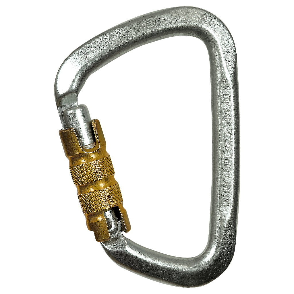 Climbing Technology Large Stainless Steel Triple Lock Carabiner