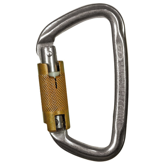 Climbing Technology D Shape Stainless Steel Triple Lock Carabiner