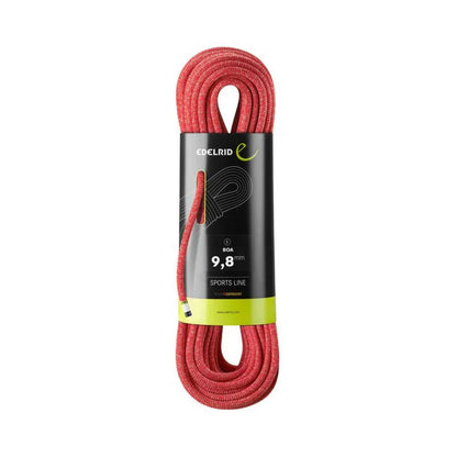 Edelrid Rope Red Edelrid Boa 9.8mm x 70m Rope – Bryce’s Rock Climbing