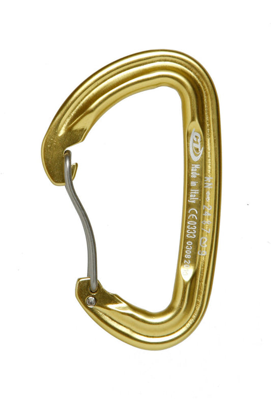 Climbing Technology Lime Wiregate Carabiner Bentgate