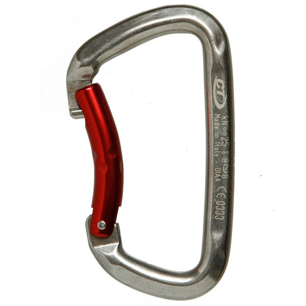 Climbing Technology Stainless Steel Bent Gate Carabiner