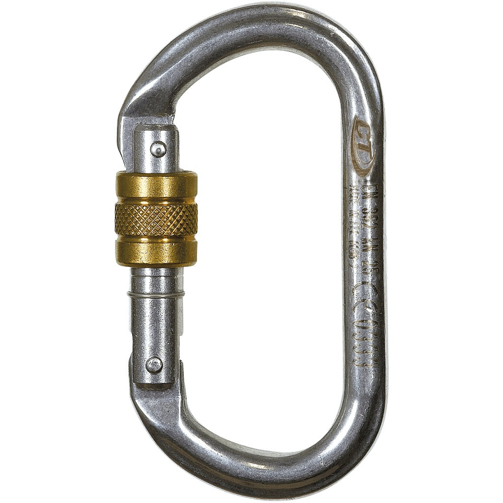 Climbing Technology Oval Stainless Steel Screwgate Carabiner