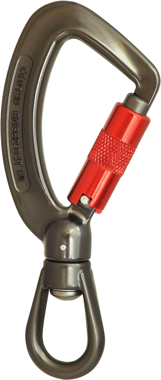 ISC KH255 Swivel Eye Triple Lock Carabiner