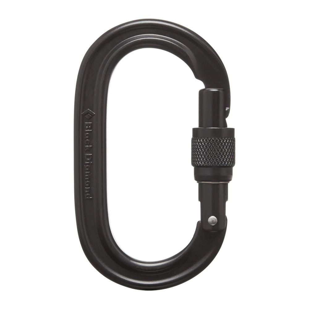 Black Diamond Oval Keylock Screwgate Carabiner