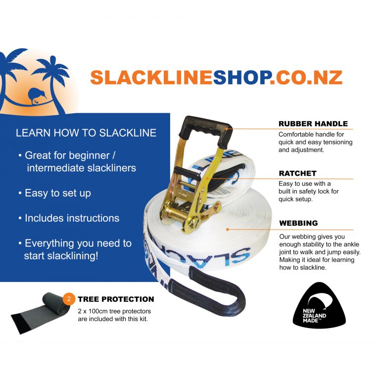 Slacklineshop Slackline Set 15m or 25m